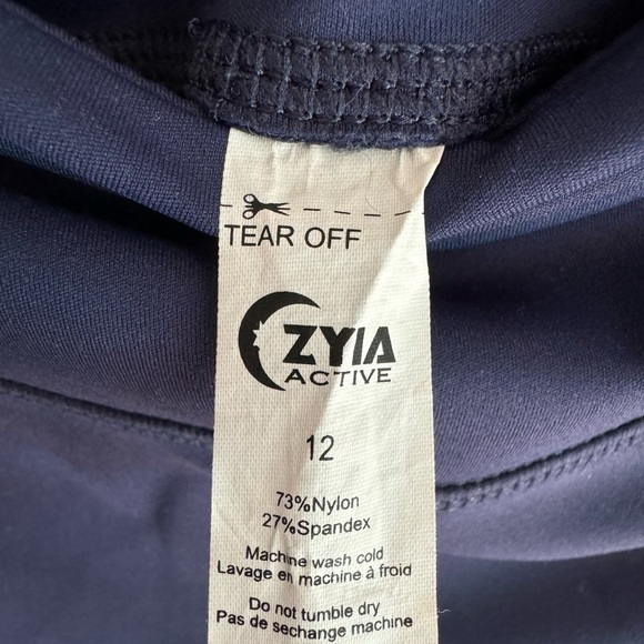 Zyia Shimmer Soft n Snug Blue Leggings - Picture 6 of 6